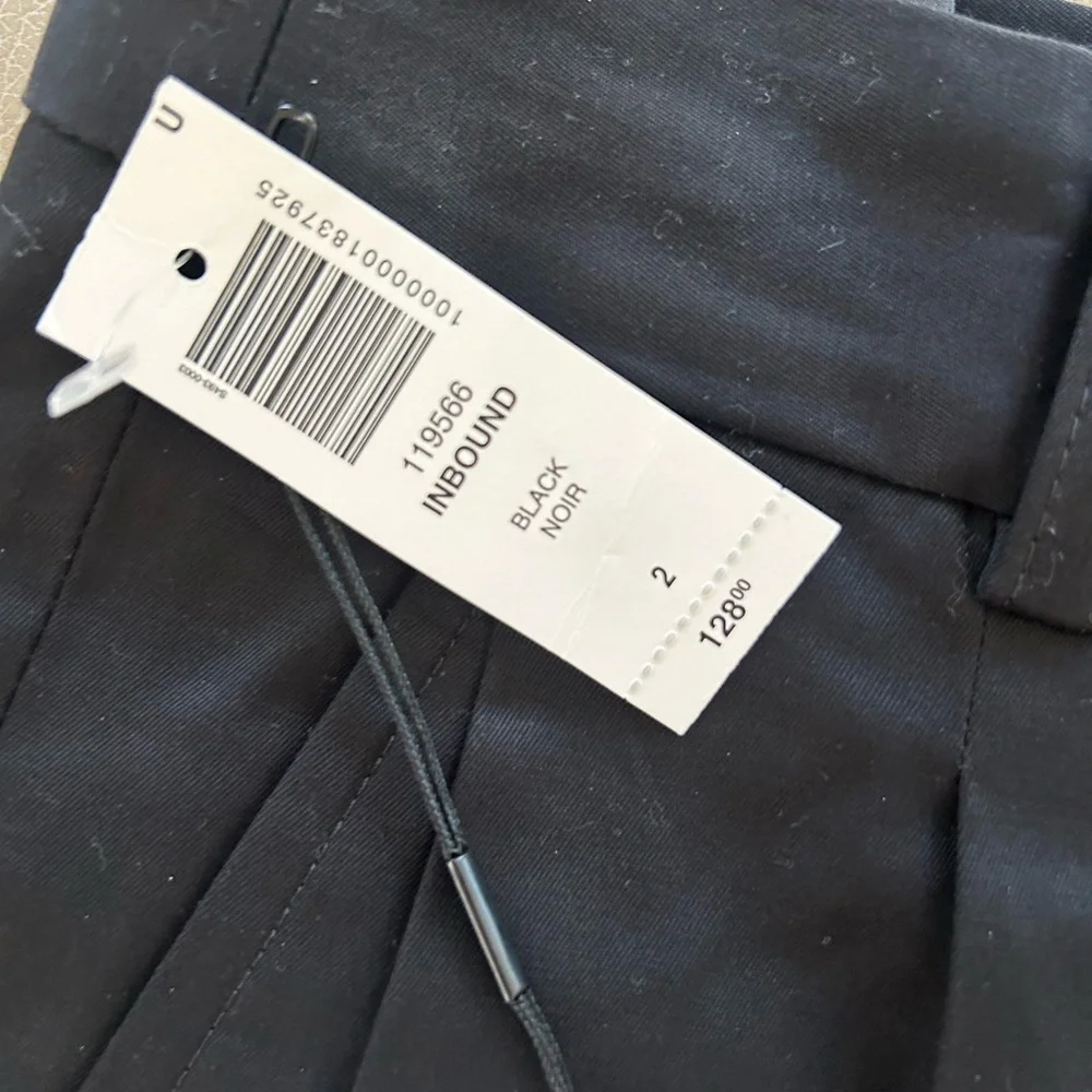 NWT Aritzia Babaton Inbound pleated front Wide Leg mid rise pants size 2 - Picture 9 of 12